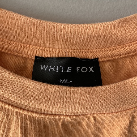 WHITE FOX Boutique Creamsicle Orange Long Sleeve Shirt - Picture 6 of 7
